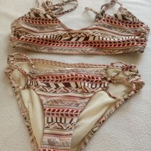 Xhilaration Tribal Print Bikini Set